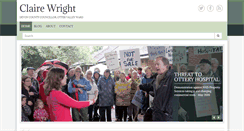 Desktop Screenshot of claire-wright.org