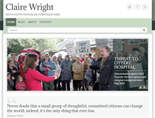 Tablet Screenshot of claire-wright.org